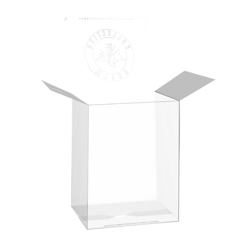 100-Pack Crystal Clear Vinyl Figure Protectors Compatible with 4-Inch Collectibles – Heavy-Duty Display Cases with 0.5mm Thickness for Water, Dust & UV Protection