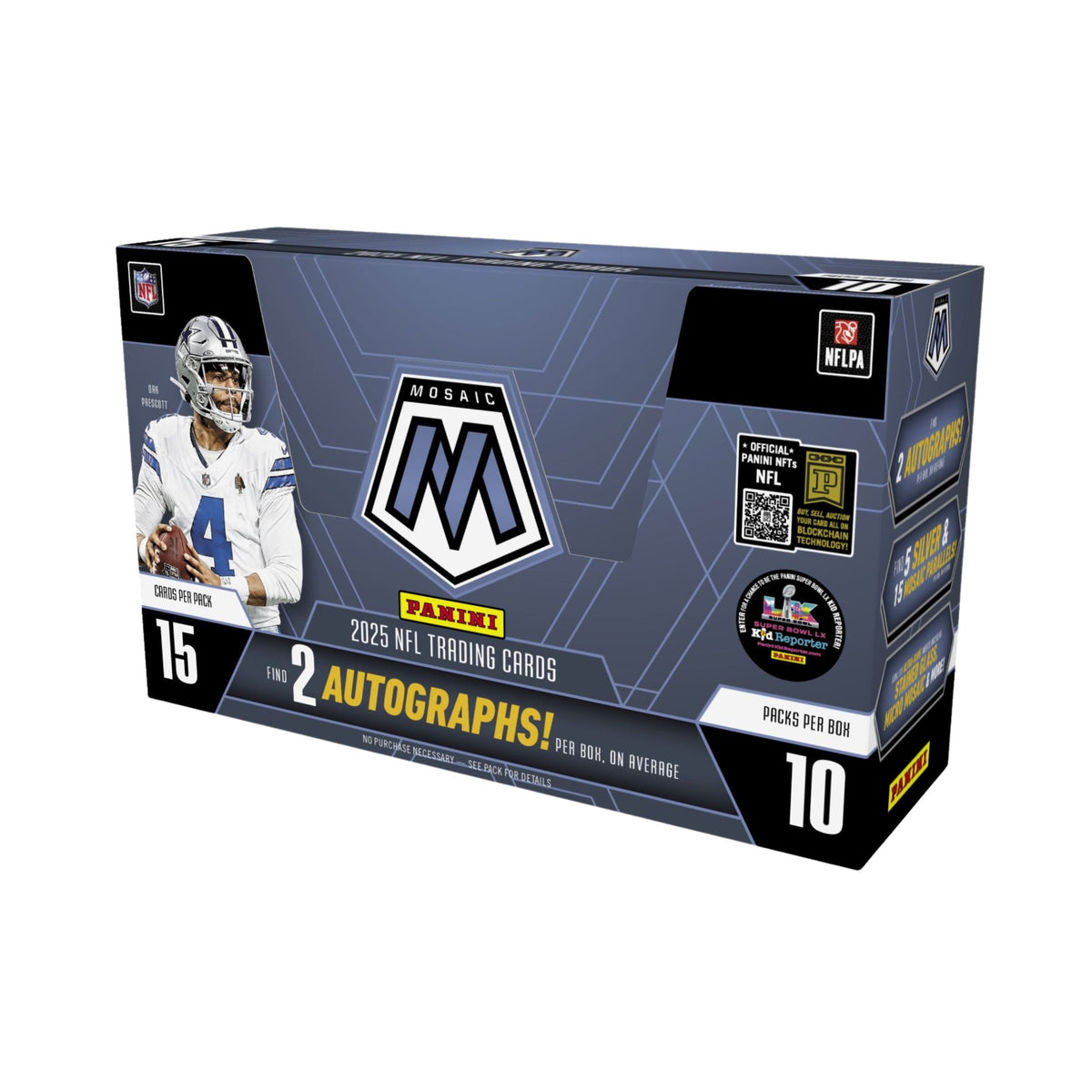 2025 Panini Mosaic NFL Football Hobby Box – Sealed Box for Card Collection & Collectible Card Games