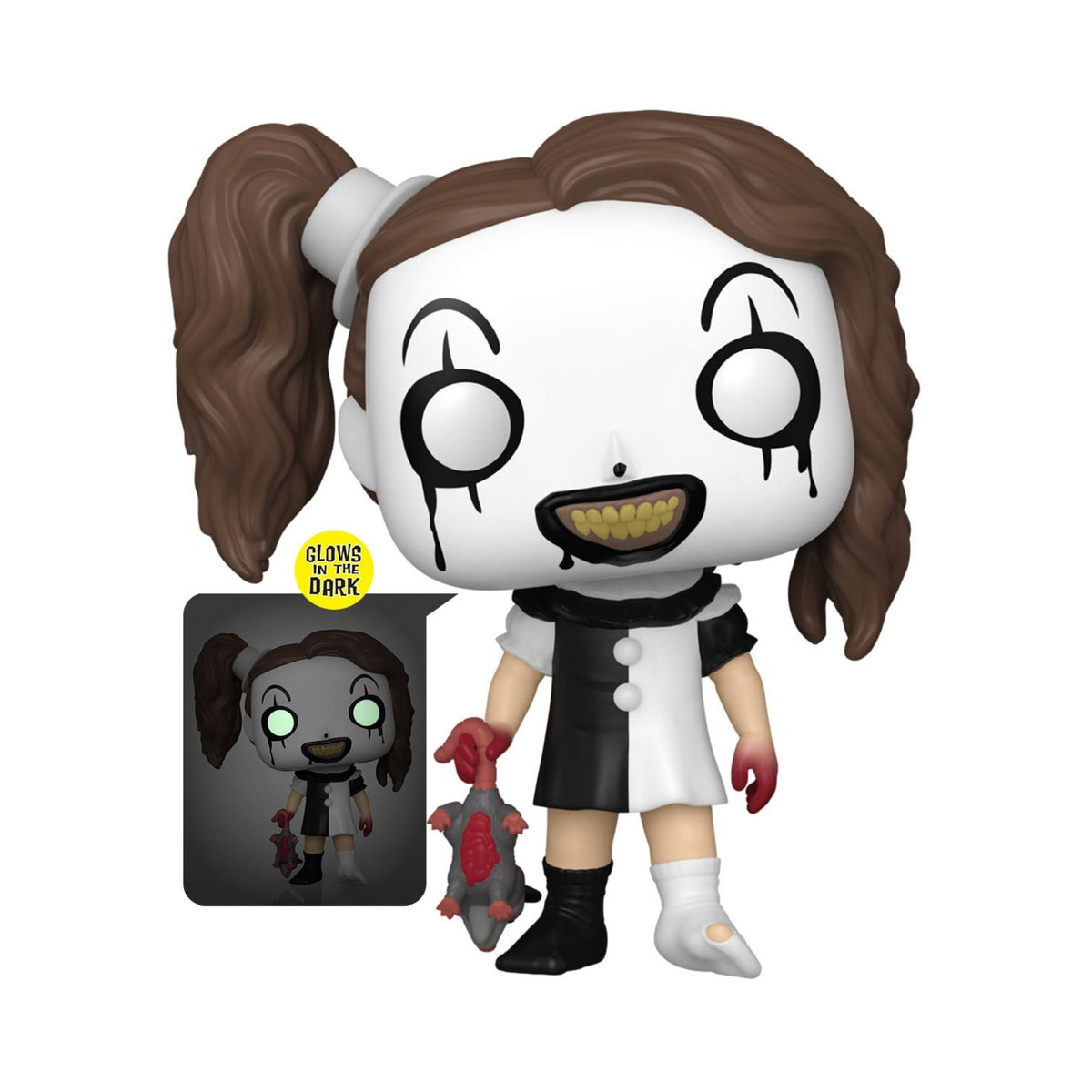 Little Pale Girl Funko Pop! Movies Damien Leone's Terrifier - Glows In The Dark Specialty Series - Approx. 4 1/4" Collectible Exclusive Vinyl Figure #1749 with Display Box Protector Case