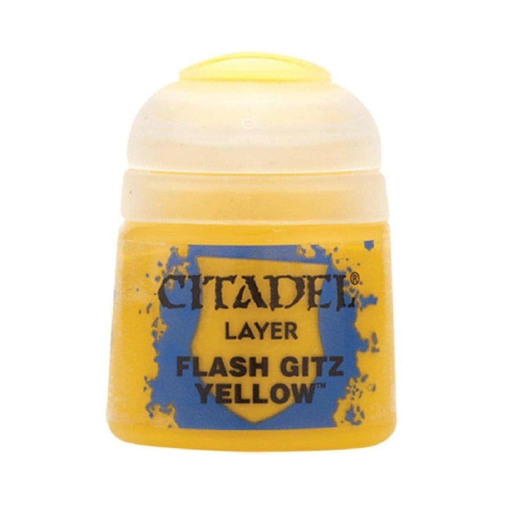Warhammer Citadel Base Flash Gitz Yellow Paint Bottle 12ml