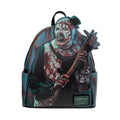 Loungefly Terrifier Art the Clown Glow-in-the-Dark Blood Splatter Mini Backpack - Entertainment Earth Exclusive Faux Leather Horror Collectible Bag with Adjustable Straps, 10 x 9 x 6 Inches