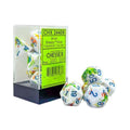 Chessex Dice Brush Polyhedral 7 Die Set Breezy Blue RPG Dice Set Tabletop Game