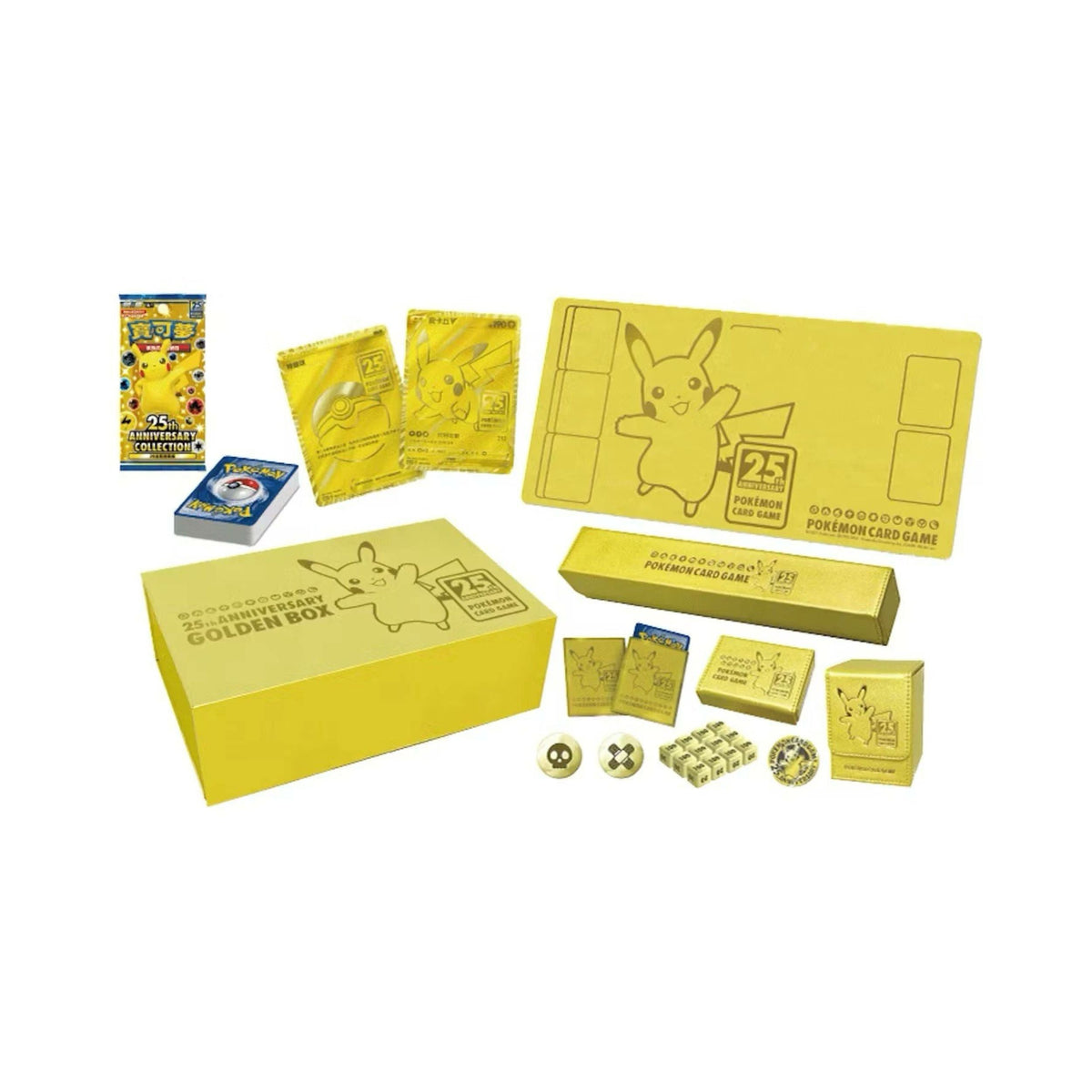 Pokemon TCG Chinese 25th Anniversary Golden Box Pokemon Trading Card Collection Set