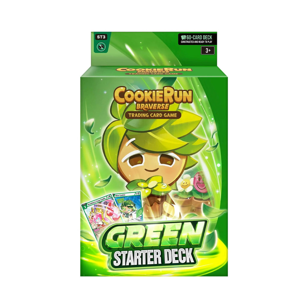 Cookie Run TCG ST3 Green Starter Deck 60 Card Prebuilt Deck Trading Card Game