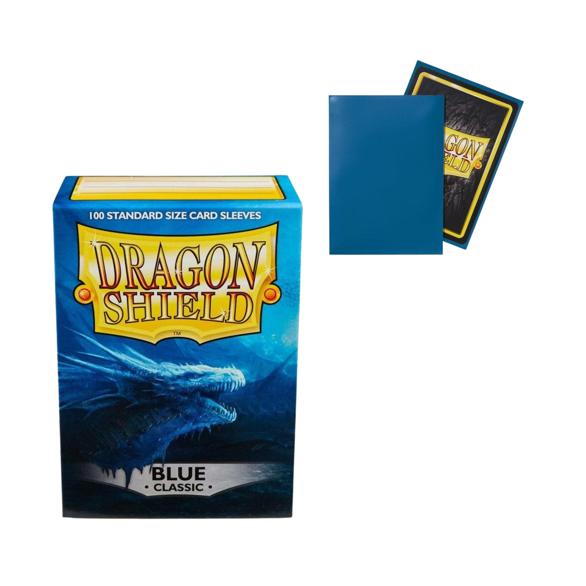 Dragon Shield Card Sleeves Standard Size Classic Blue 100ct Durable TCG Sleeves for Card Games