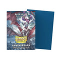 Dragon Shield Dual Matte Sleeves Blue & Silver 100 ct – 25th Anniversary Special Edition, Matte Dual Card Sleeves with Silver Interior, Standard Size TCG Protection