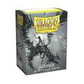 Dragon Shield Dual Matte Justice Card Sleeves 100ct – Premium Opaque Black Interior, Smooth Shuffle, Durable Trading Card Protectors for Standard Size TCG Decks
