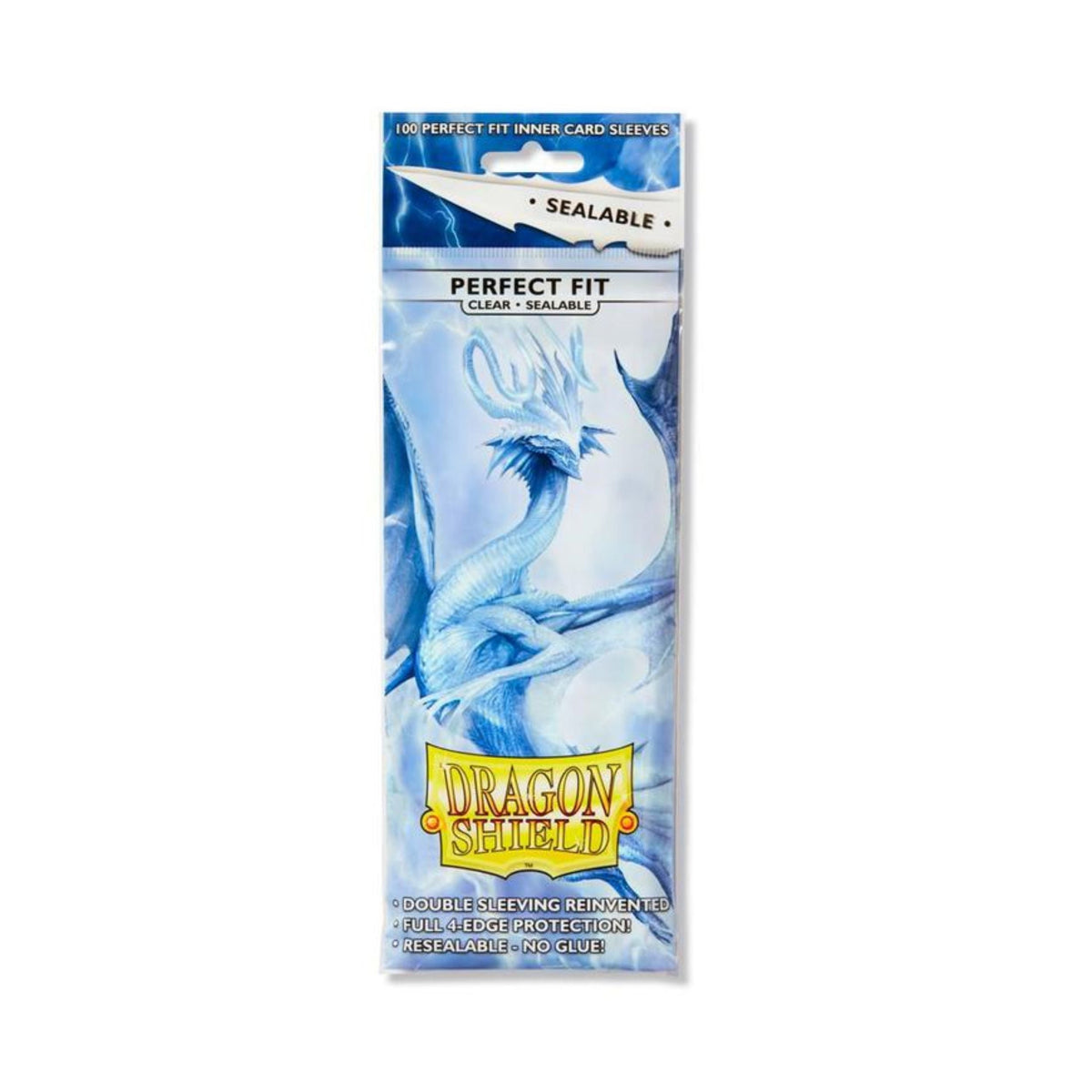Dragon Shield Perfect Fit Clear Inner Sleeves Sealable 100 Count – Card Protector for TCG, Pokemon, Magic, and Collectible Card Games