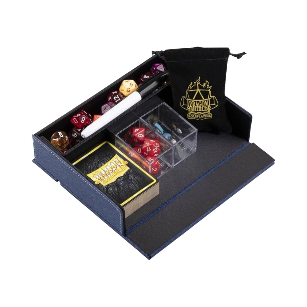 Dragon Shield Roleplaying Dice Companion – Midnight Blue RPG Dice Storage & Tray