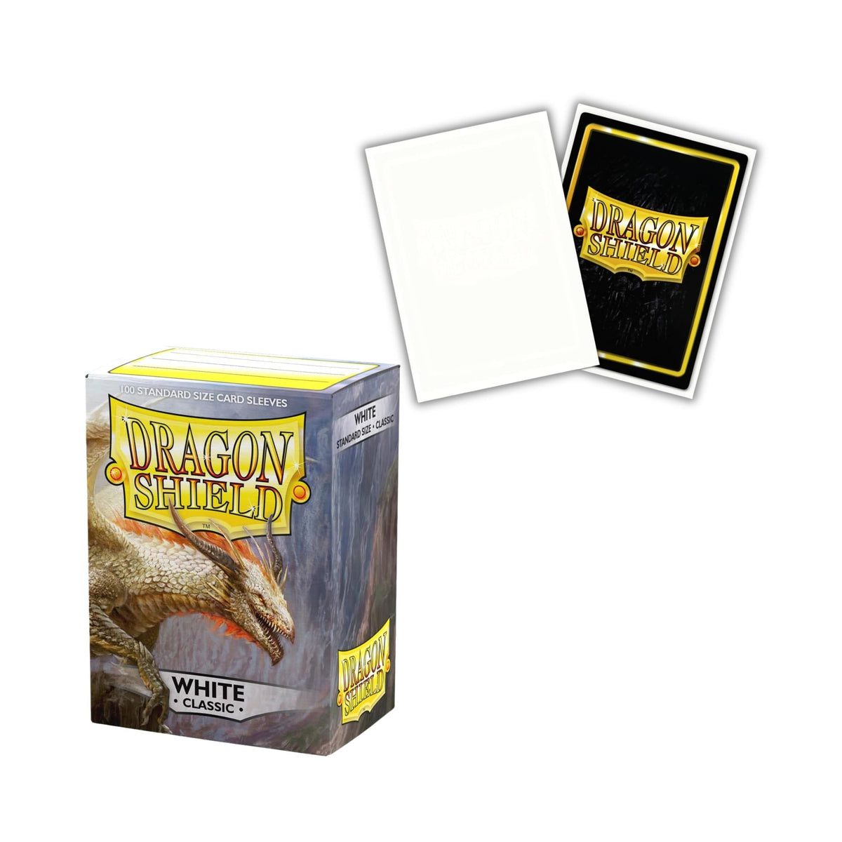 Dragon Shield Card Sleeves Standard Size Classic White 100ct