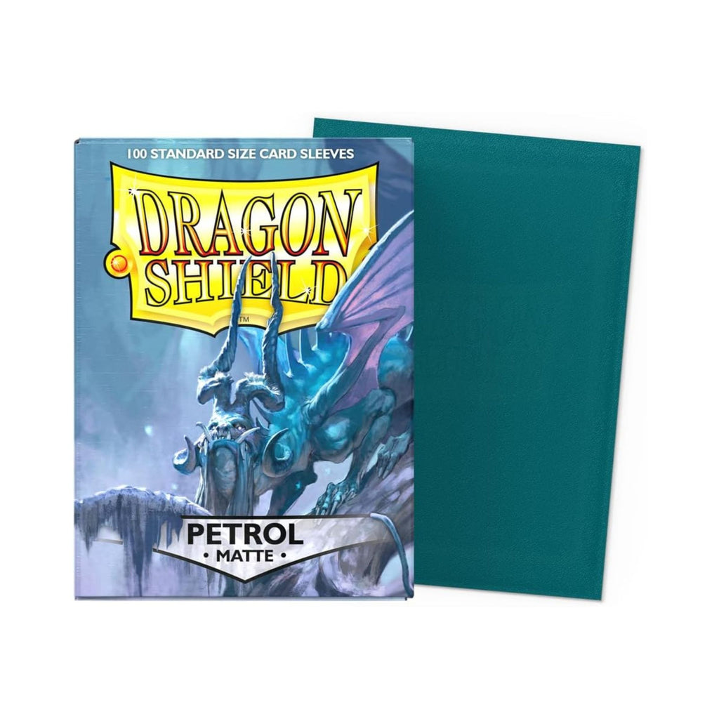Dragon Shield Card Sleeves Petrol Matte 100ct Standard Size Trading Card Protectors