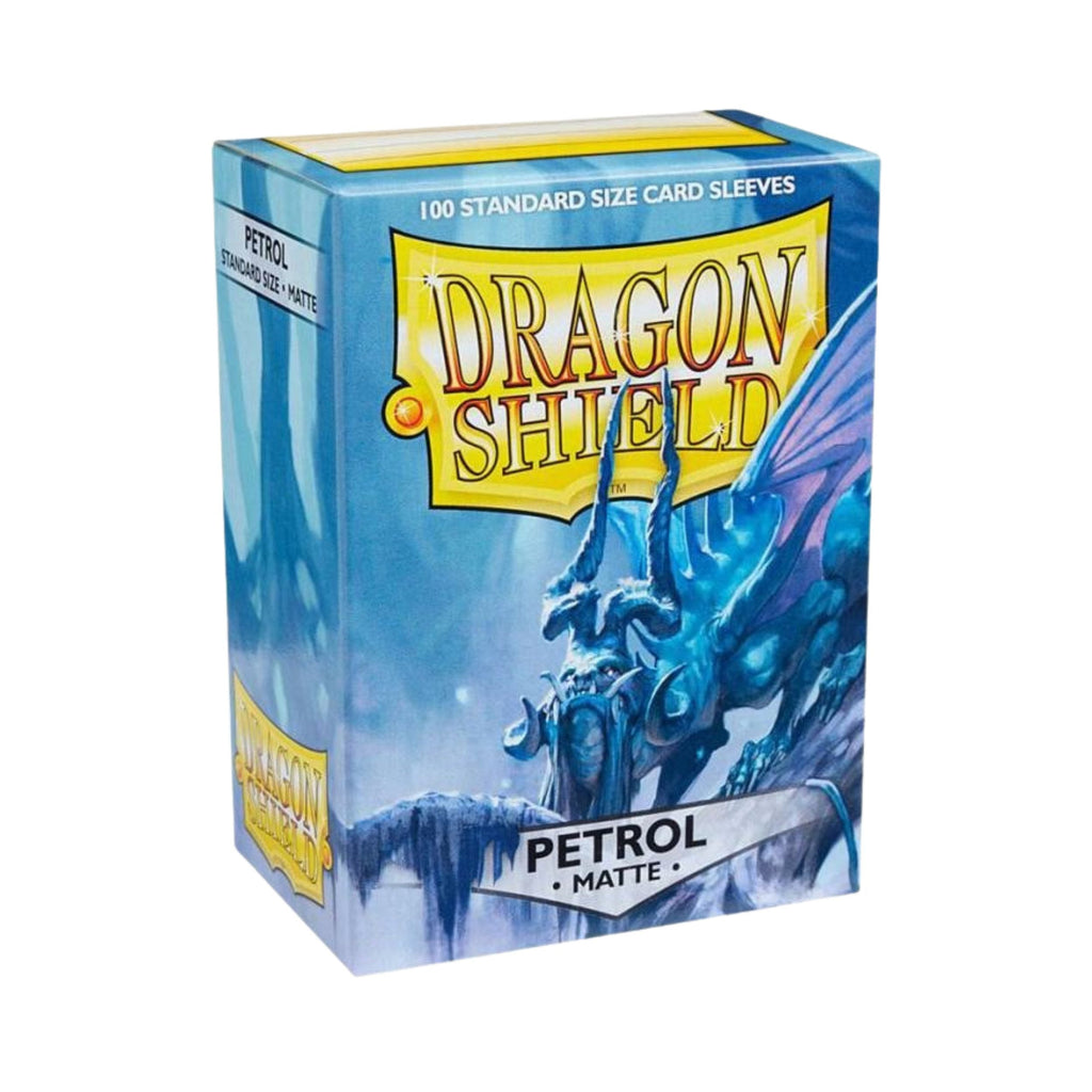 Dragon Shield Card Sleeves Petrol Matte 100ct Standard Size Trading Card Protectors