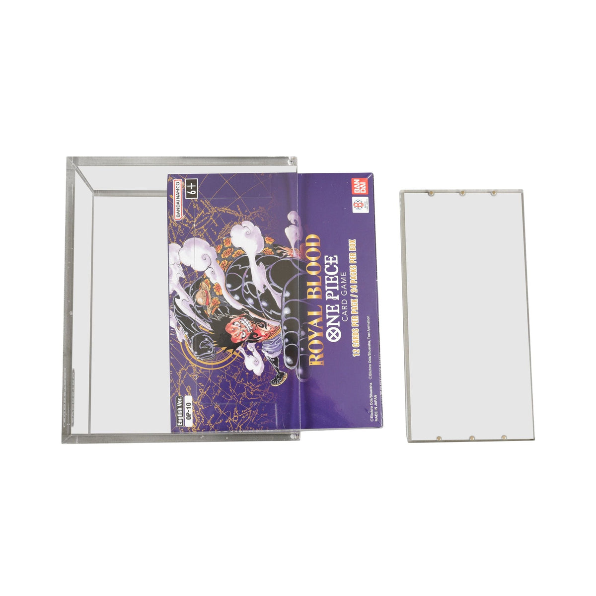 ER Acrylic Case Display for Bandai One Piece TCG Booster Box English – Clear Protective Storage Box, Durable Acrylic Cover for Collectible Card Game Display (148 x 68 x 122 mm Inner) (PREORDER - Release Date June)
