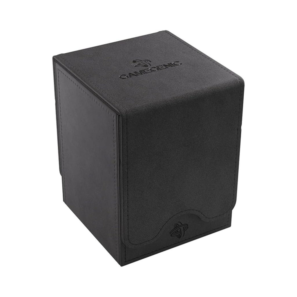 GameGenic Squire Convertible Deck Box 100 Plus Cards Black Trading Card Storage Case