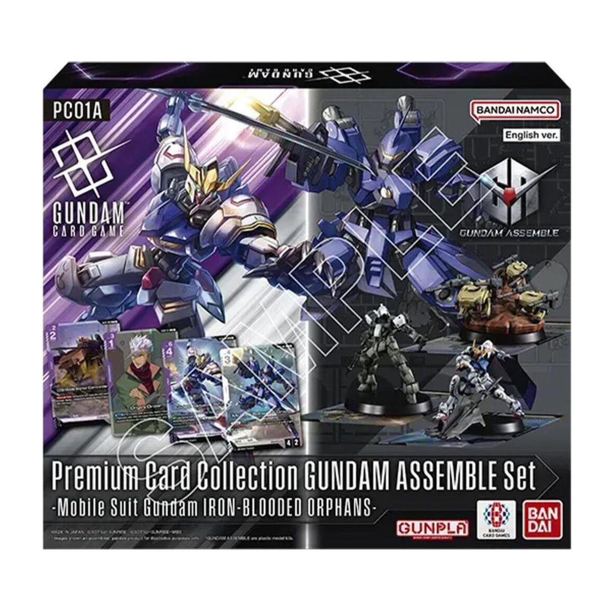 Bandai Gundam PC01A Premium Card Collection Assemble Set Mobile Suit Iron Blooded Orphans