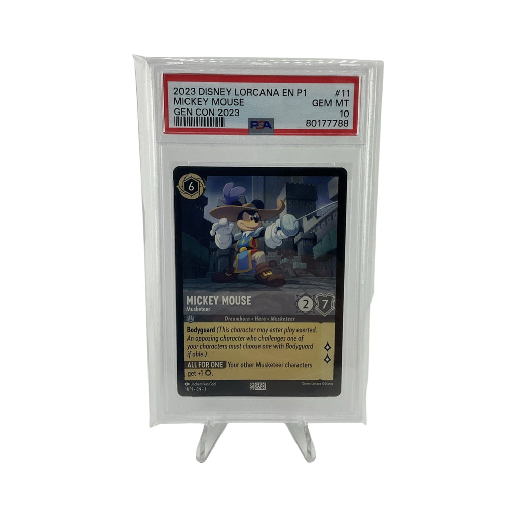 Disney Lorcana Mickey Mouse Musketeer Gen Con 2023 Gencon Promo 11 PSA 10