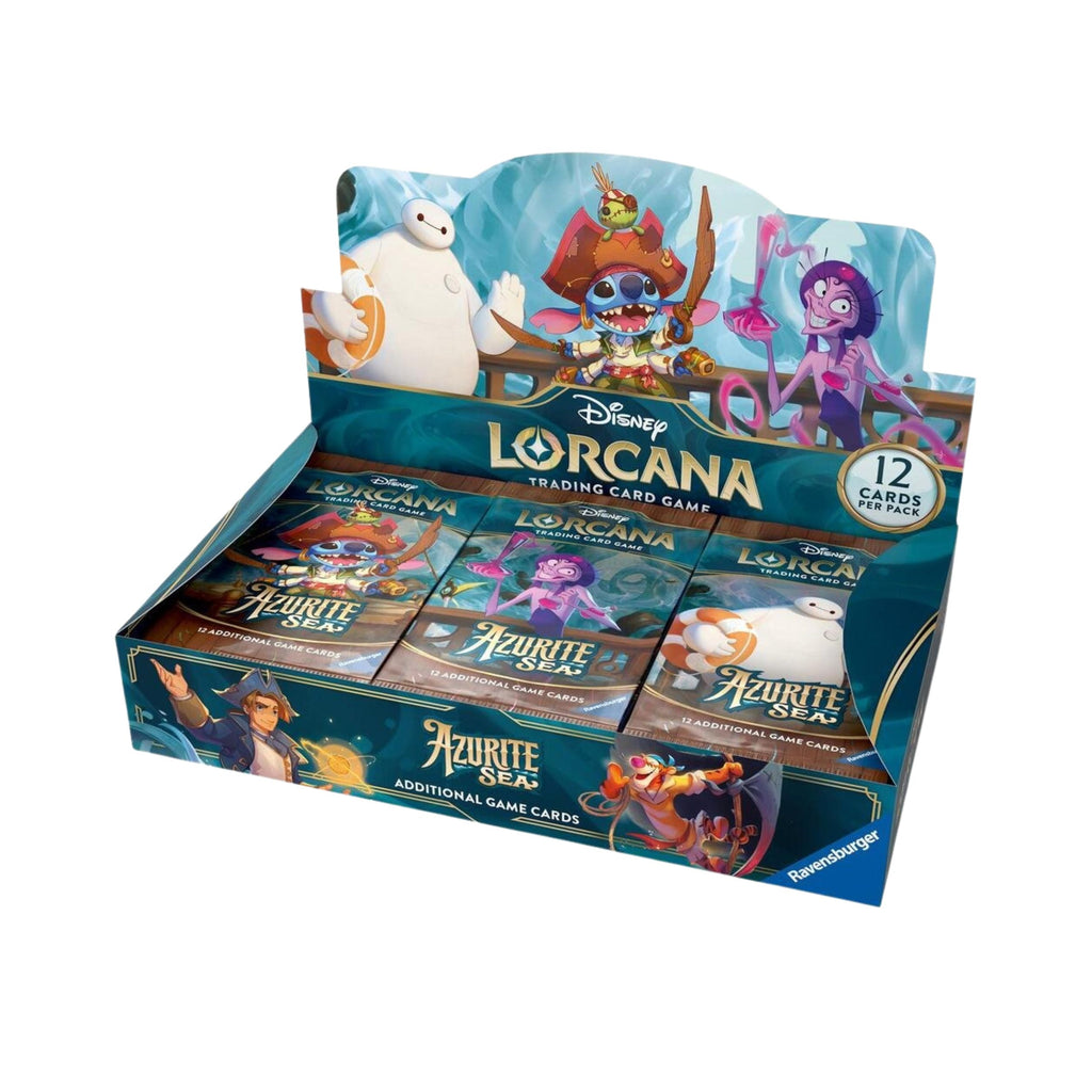 Disney Lorcana TCG Azurite Sea Booster Box | Collectible Disney Trading Cards and Booster Packs