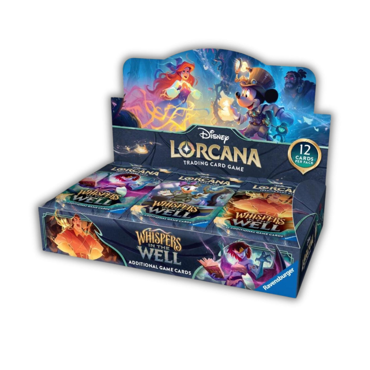 Disney Lorcana TCG Whispers in the Well Booster Box | 24 Booster Packs of Disney Trading Cards