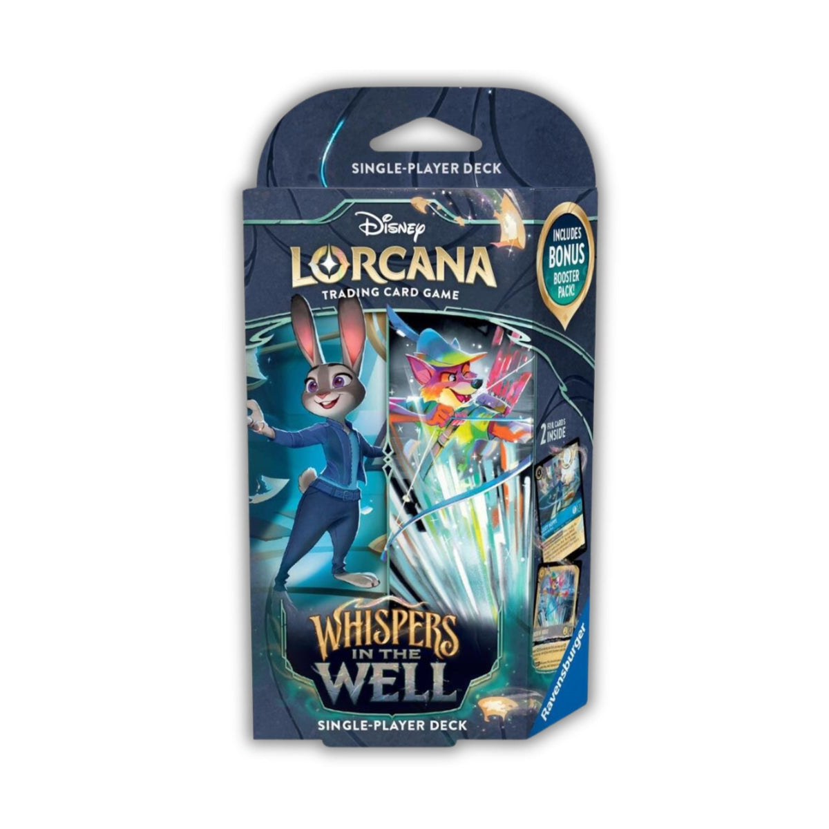 Disney Lorcana TCG Whispers in the Well Sapphire & Steel Starter Deck - Collectible Card Game for Disney Fans