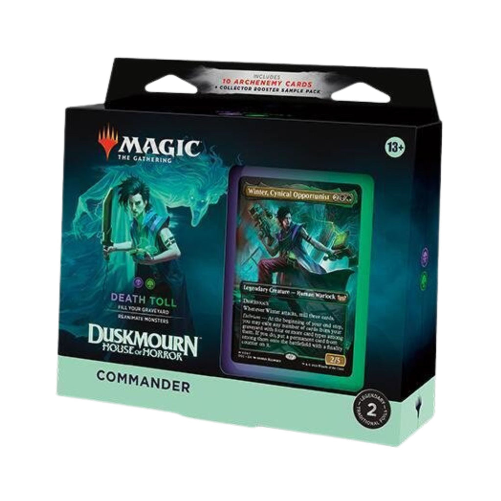 MTG Duskmourn House of Horror Commander Deck Death Toll Magic The Gathering 100 Card Deck
