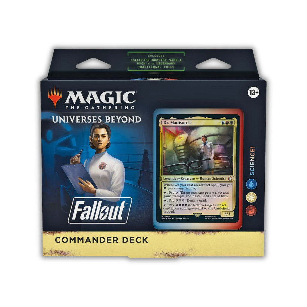 Magic The Gathering TCG Universes Beyond Fallout Science Commander Deck – MTG Cards