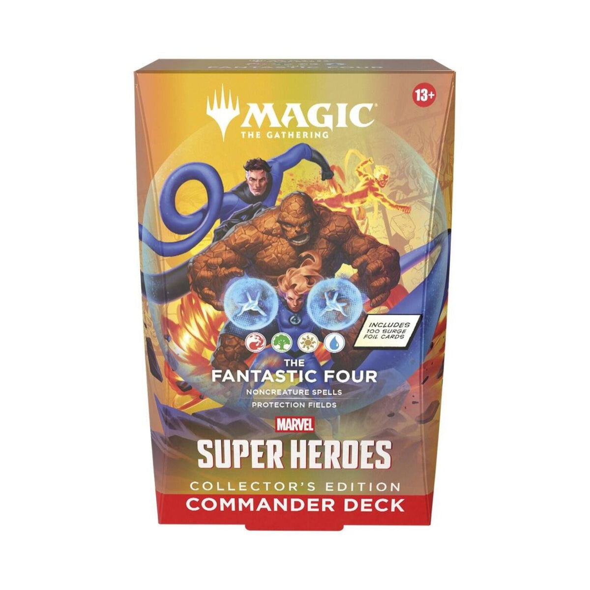 MTG MSH The Fantastic Four CE Commander Deck – Marvel Super Heroes Collector’s Edition – Ready-to-Play Magic: The Gathering Deck with 100 Surge Foil Cards