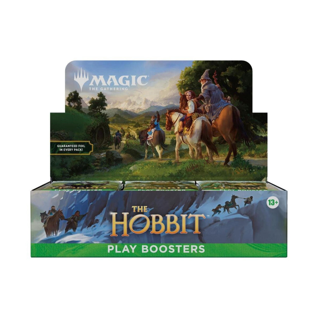 MTG The Hobbit Play Booster Box – Magic: The Gathering The Hobbit Booster Display, 30 Play Booster Packs, Middle-earth Box Topper, Foil Cards, Collectible TCG Card Game Set