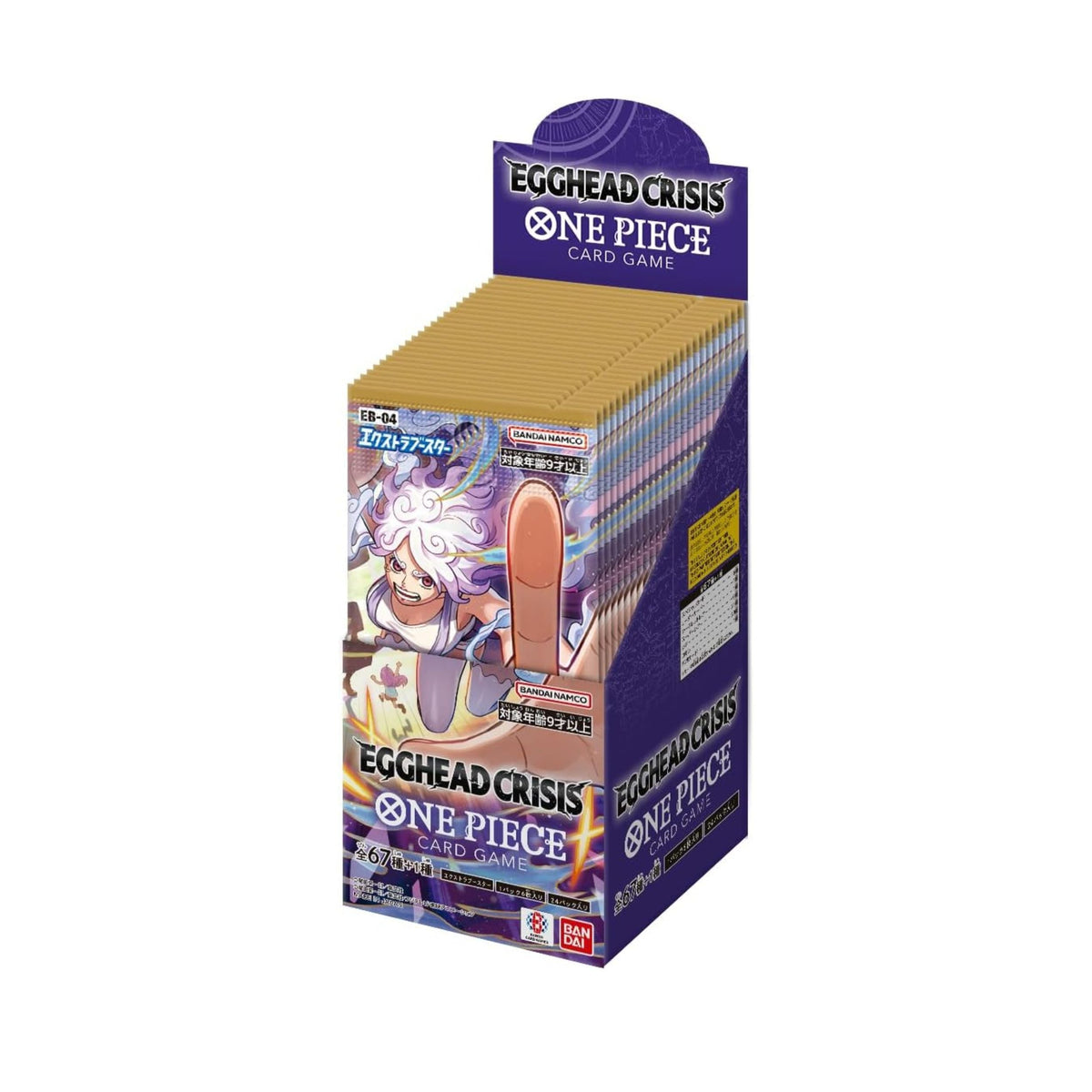 One Piece Card Game EB-04 Egghead Crisis Japanese Booster Box – 144 Collectible Cards, Bandai