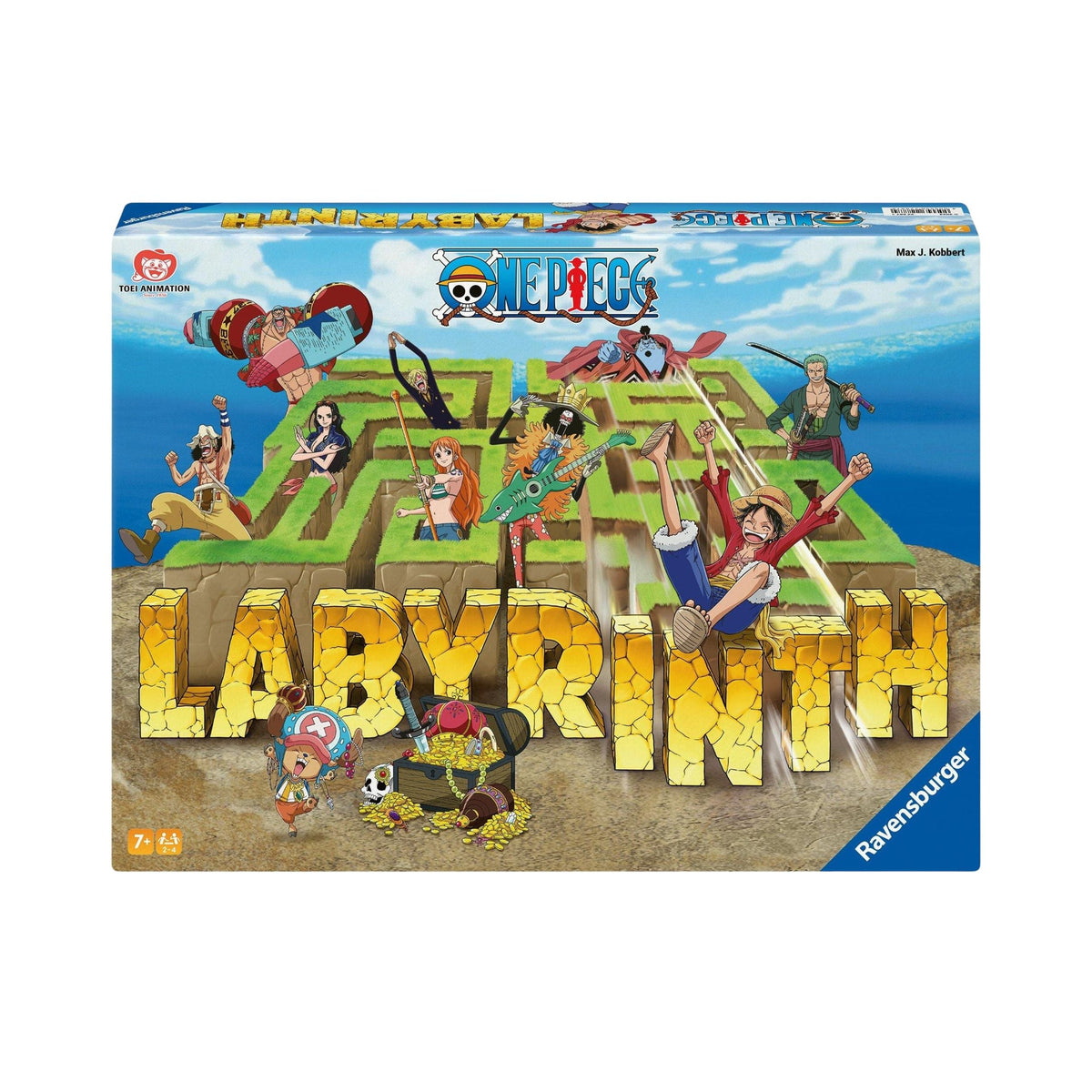 One Piece Labyrinth Board Game with Luffy and Straw Hat Pirates for Family and Collectors