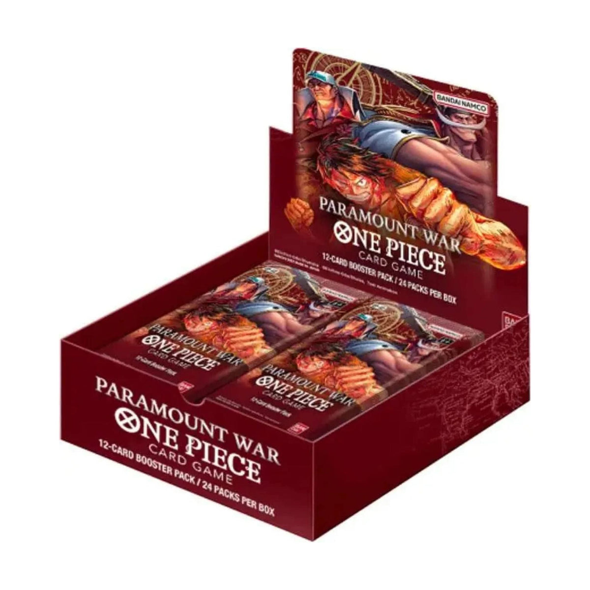 Bandai One Piece TCG OP-02 Paramount War Booster Box English One Piece Trading Cards – 24 Packs with 12 Cards Each