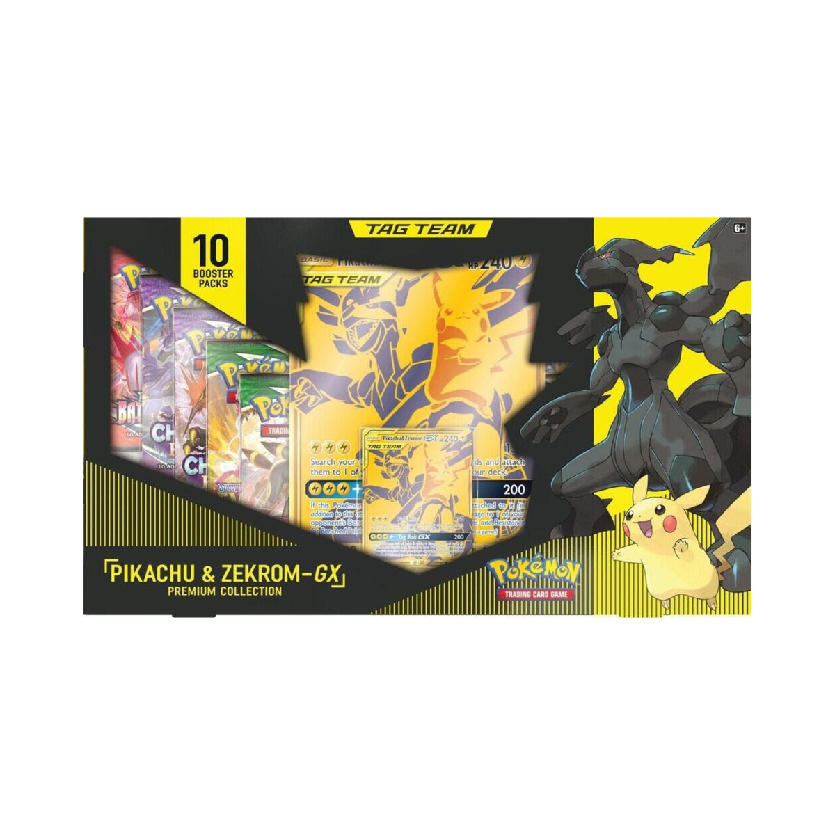Pokemon TCG Tag Team Pikachu and Zekrom GX Premium Collection Box Set