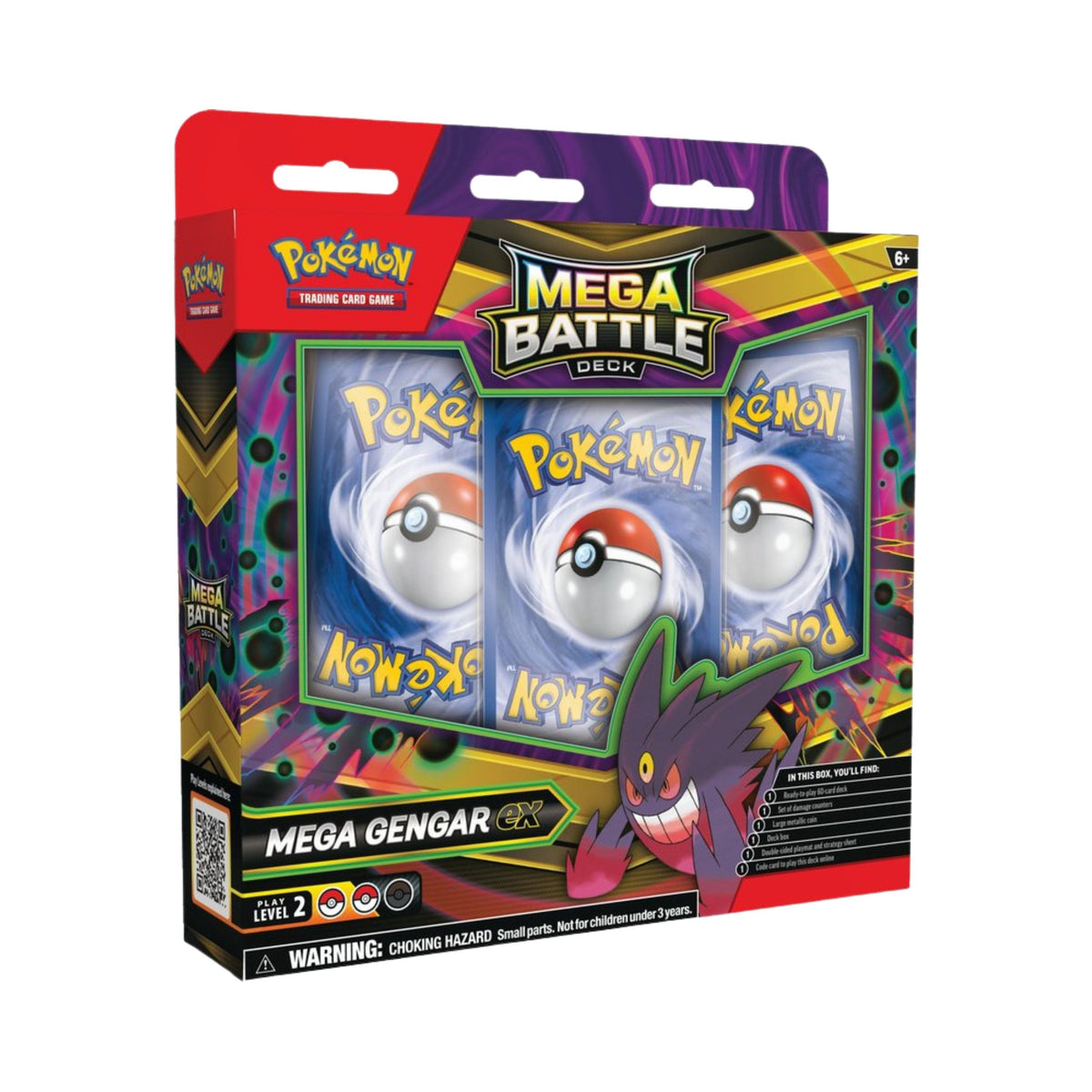Pokemon TCG Mega Battle Deck Mega Gengar ex – 60-Card Deck for Pokémon Card Game, Collectible Card Games