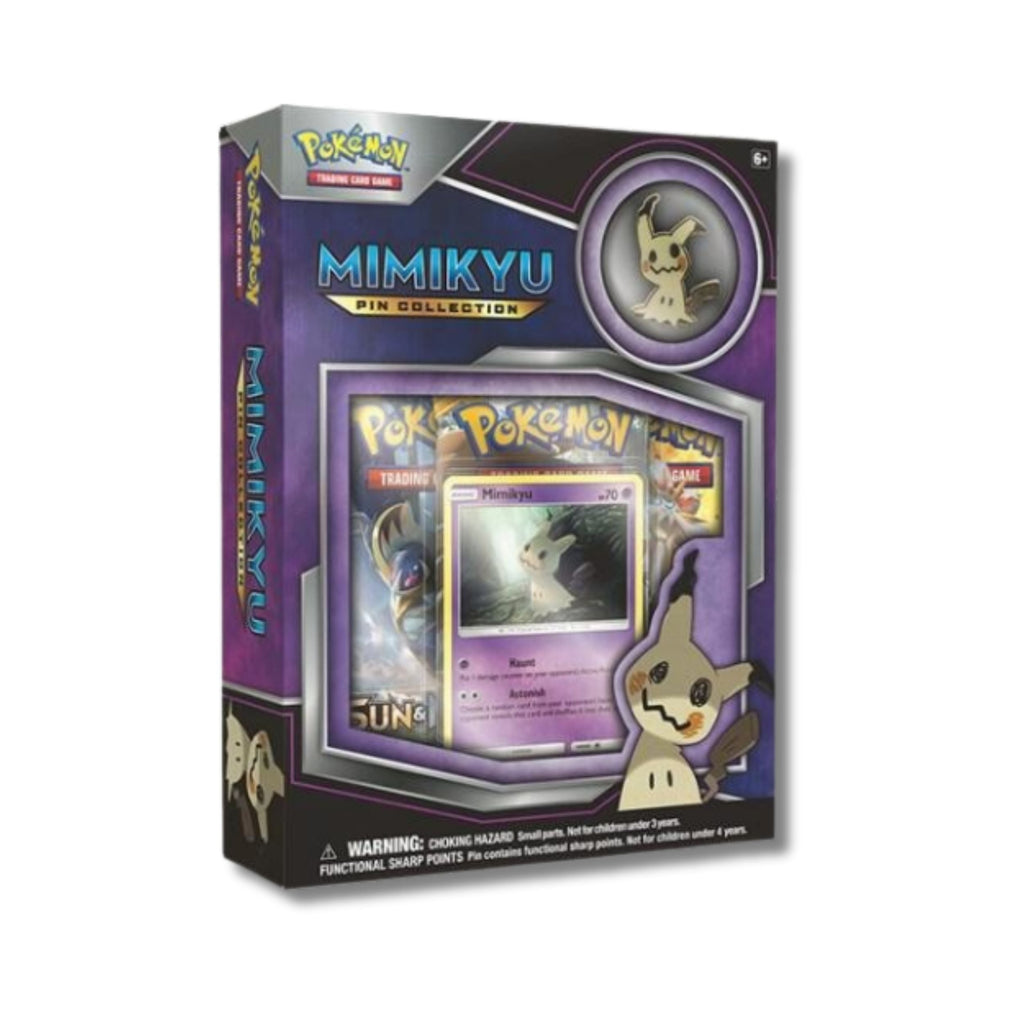 Pokemon Mimikyu Pin Collection | Foil Promo Card and Collector Pin Box