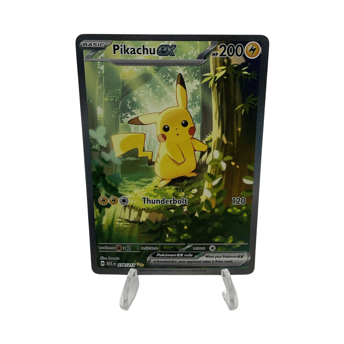 Ascended Heroes Forest Pikachu Ex #276/217 NM SIR Pokemon Card