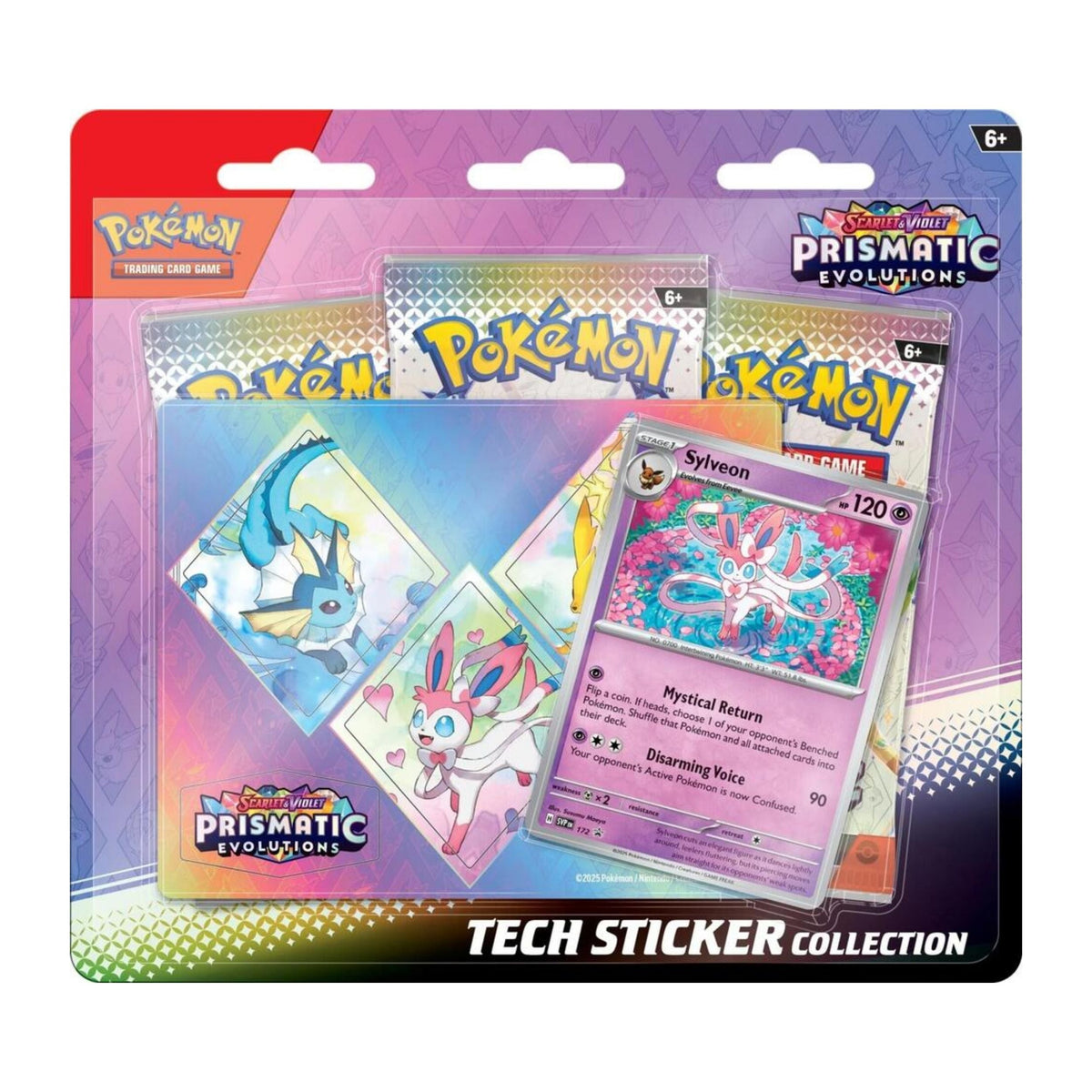 Pokemon TCG Scarlet & Violet: Prismatic Evolutions Tech Sticker Collection - Sylveon