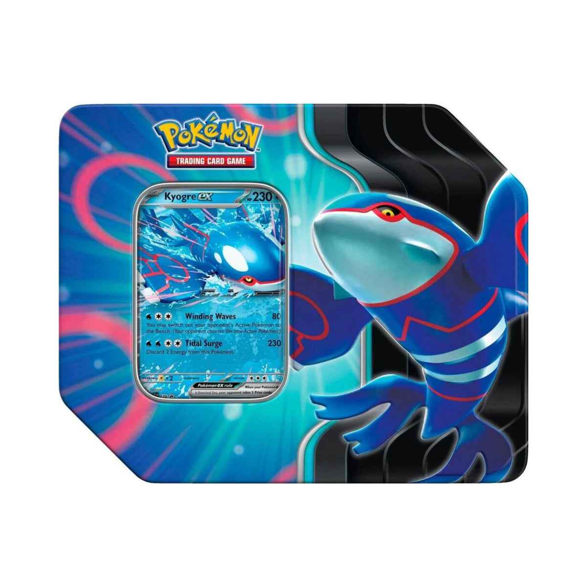Pokemon TCG Azure Legends Tin Kyogre ex Trading Card Game Collectible Tin