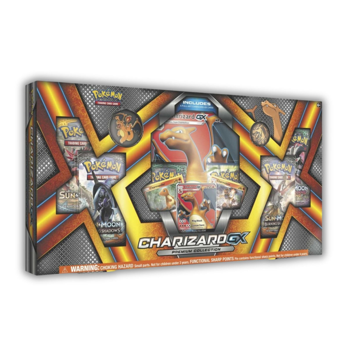 Pokémon TCG Charizard GX Premium Collection Box – Sealed Pokémon Cards and Booster Packs