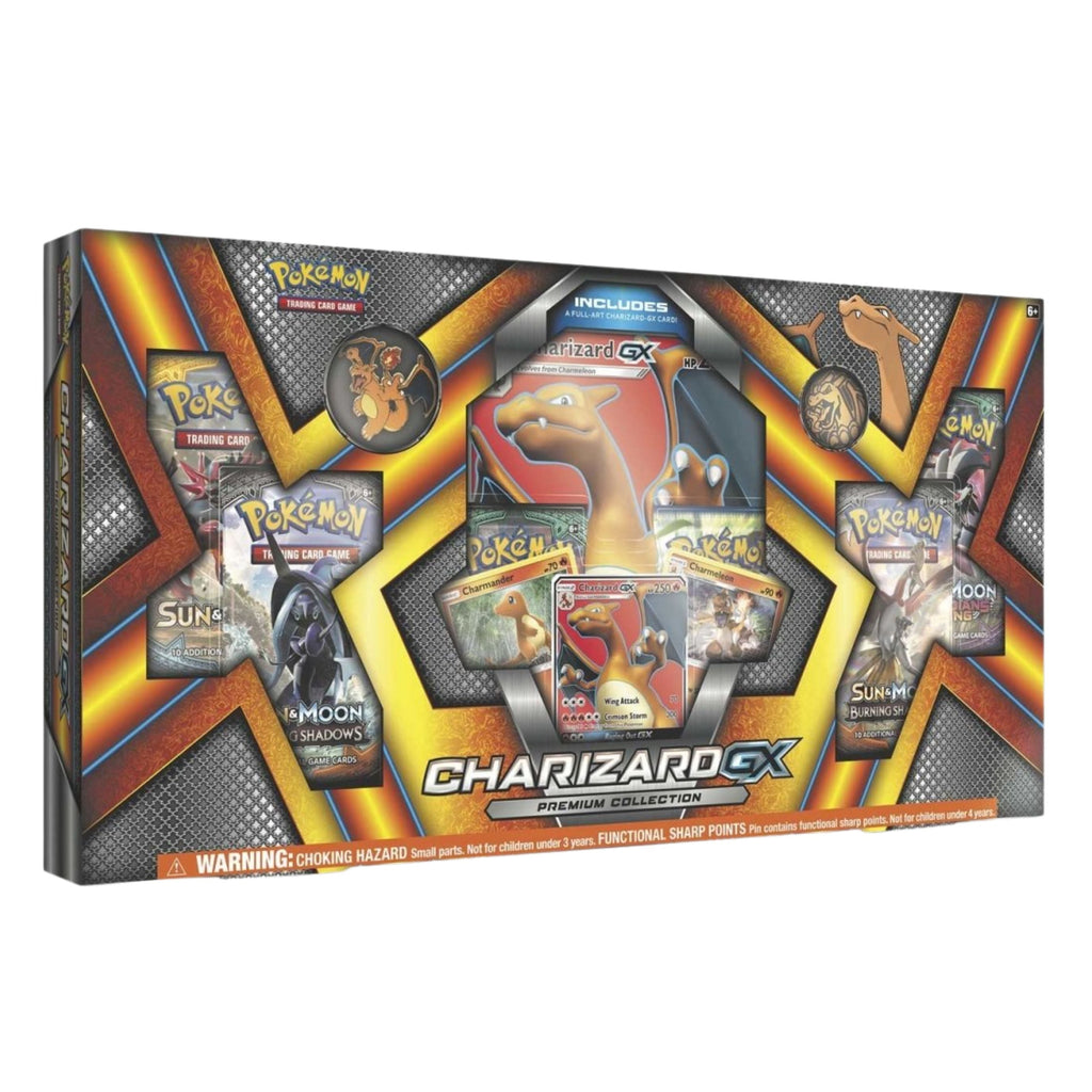 Pokémon TCG Charizard GX Premium Collection Box – Sealed Pokémon Cards and Booster Packs