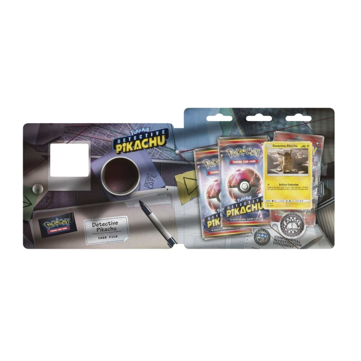 Pokemon TCG Detective Pikachu Case File Card Game Set with Promo Card and Booster Packs