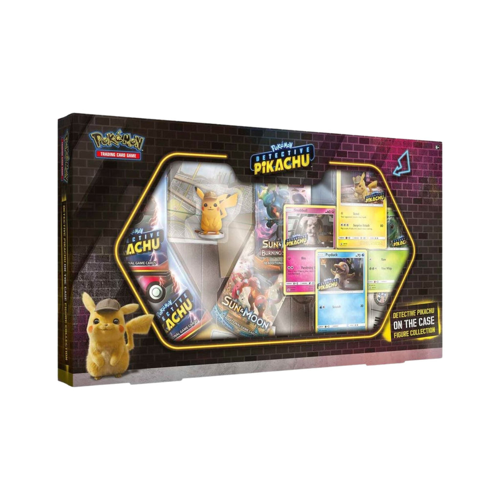 Pokemon TCG Detective Pikachu On The Case Figure Collection Box with 5 Booster Packs and Promos