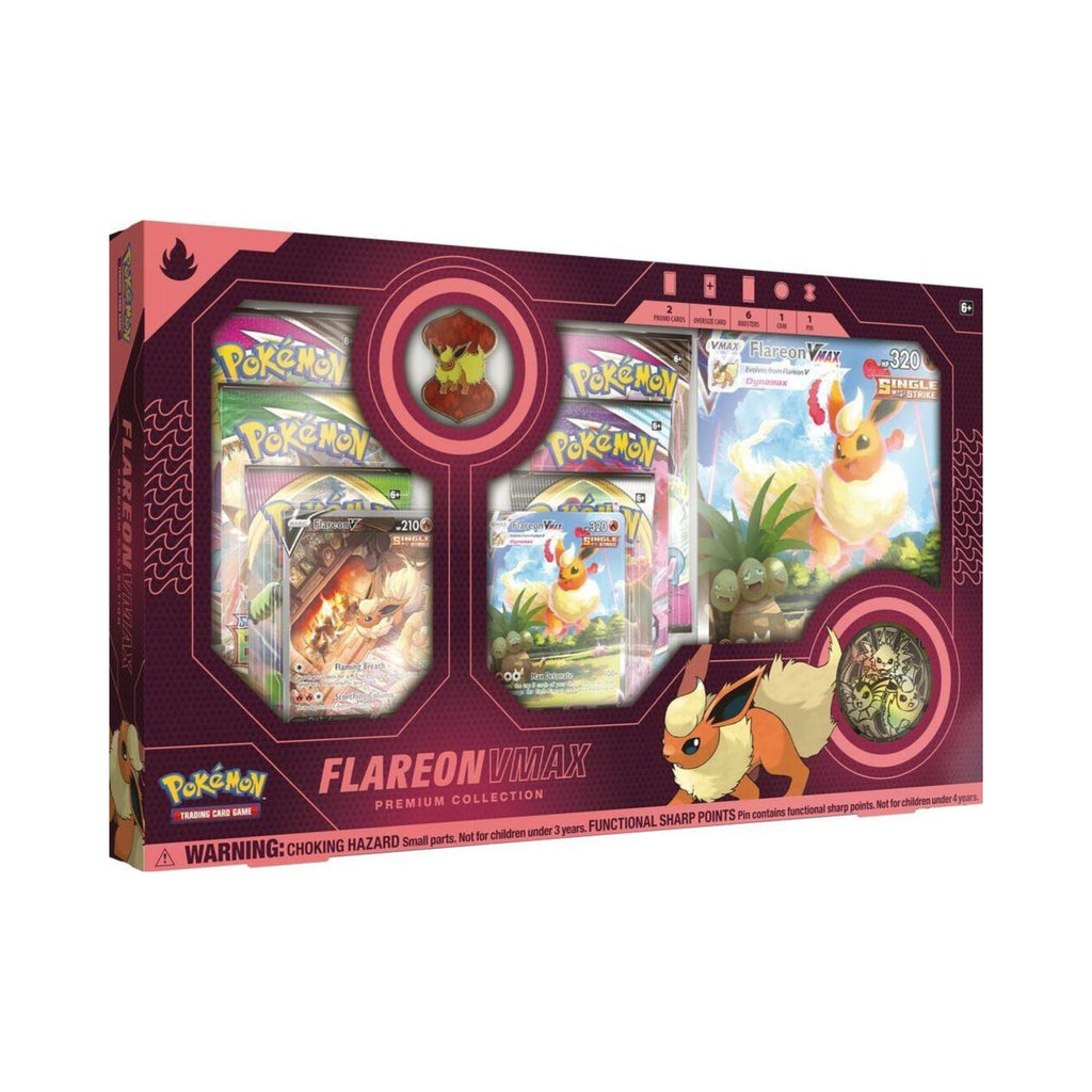 Pokemon TCG Flareon VMAX Premium Collection Box Trading Card Game Cards Set