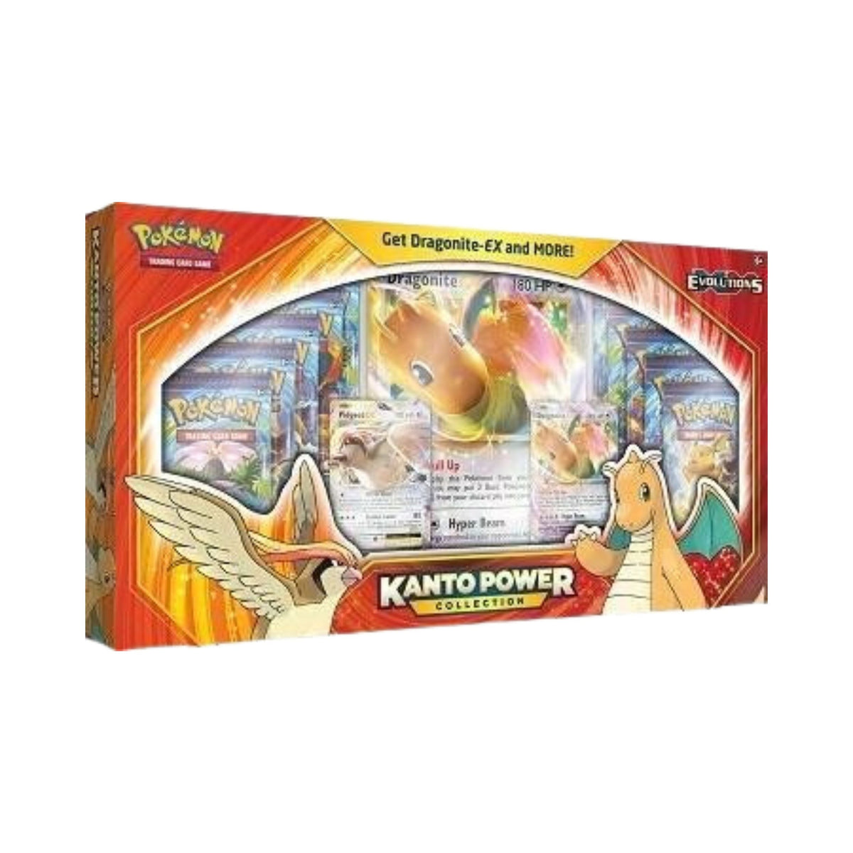 Pokemon TCG Kanto Power Collection Dragonite EX XY Evolutions Box with Jumbo Card and Boosters