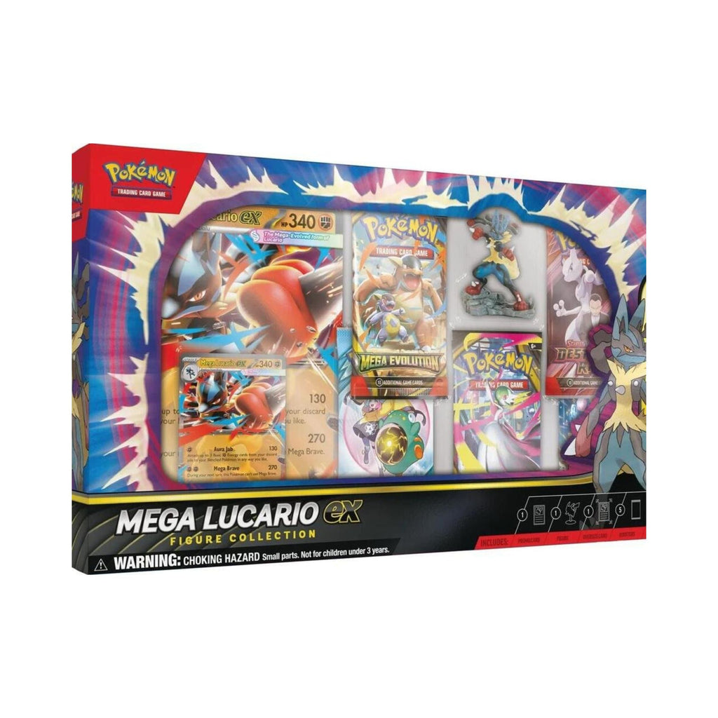 Pokemon TCG Mega Lucario Ex Premium Figure Collection with Promo Cards and Figure