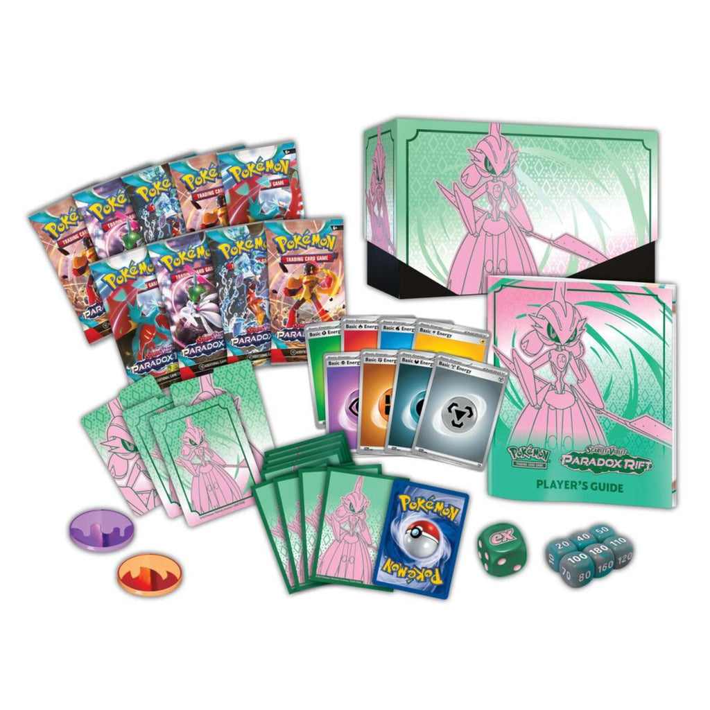 Pokémon TCG Scarlet & Violet Paradox Rift (Iron Valiant) Elite Trainer Box – Sealed Pokémon Cards and Booster Packs