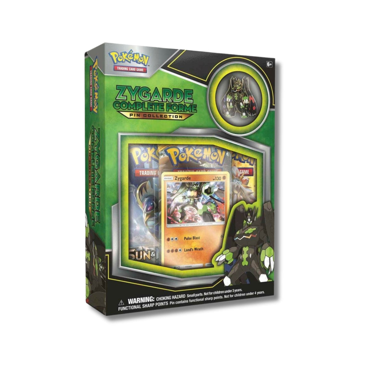 Pokemon TCG Zygarde Complete Forme Pin Collection | Foil Promo Card and Collector Pin Box