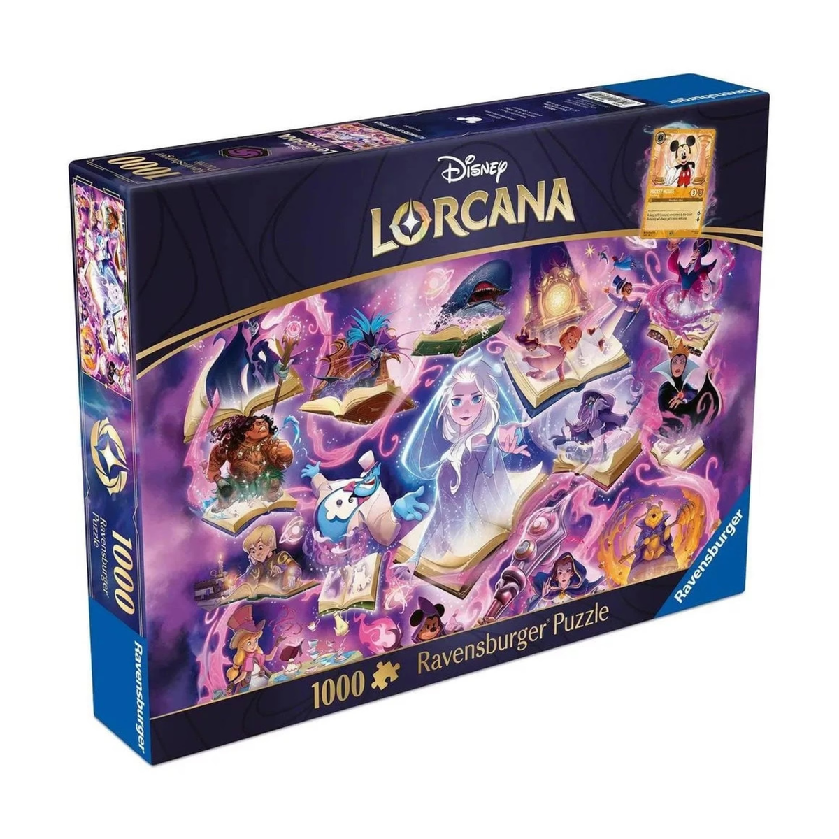 Disney Lorcana Glimmers of the Realm Amethyst 1000 Piece Puzzle by Ravensburger | Disney Puzzle for Adults | Premium Jigsaw Puzzle | Finished Size 27 x 20 Inches