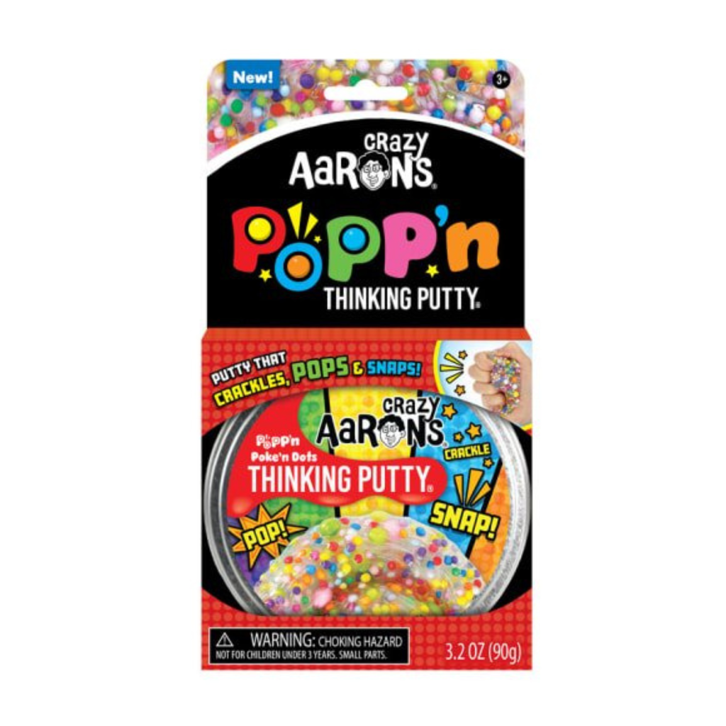 Crazy Aaron's Thinking Putty Popp'n Textured Sensory Putty Tin