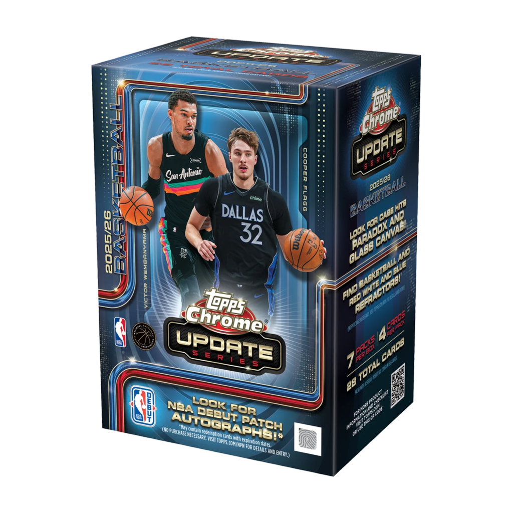 2025-26 Topps Chrome Update Series NBA Blaster Basketball Trading Cards Collectible Box