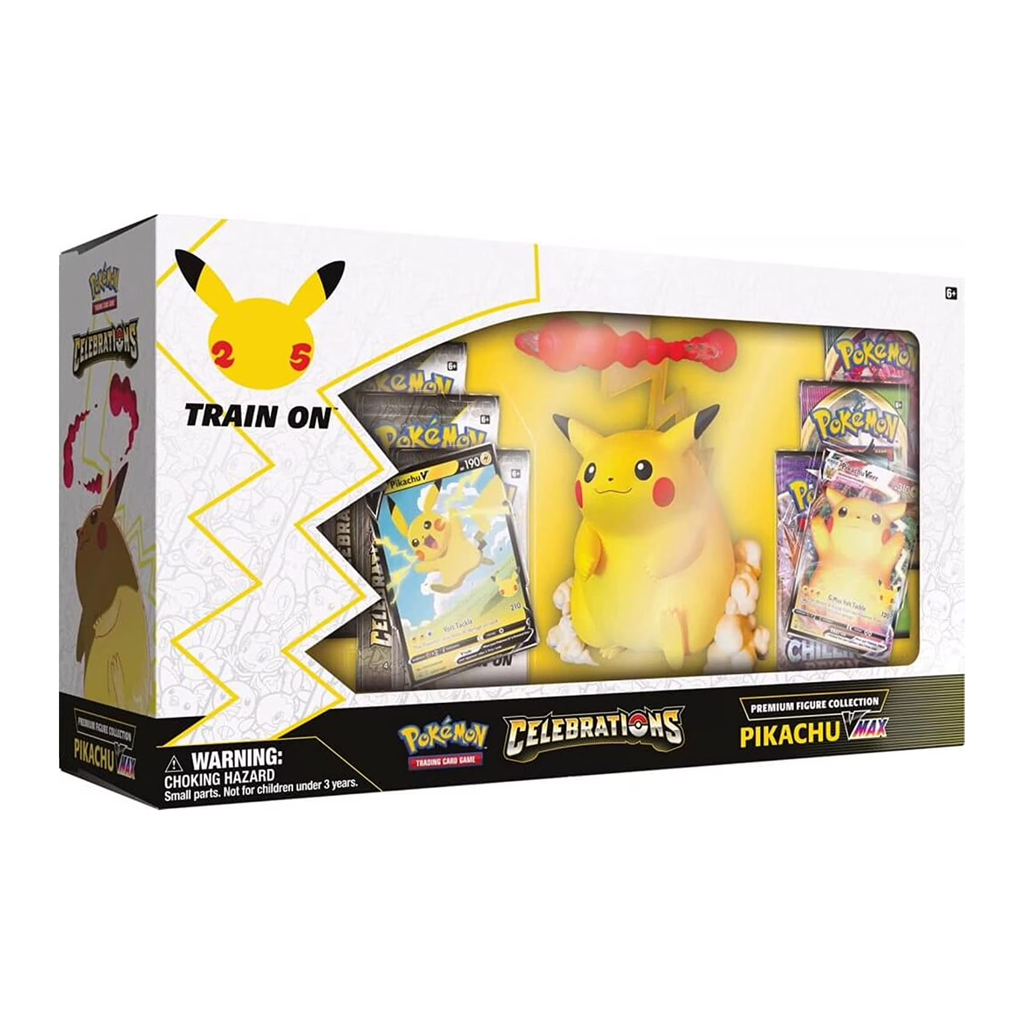 Pokemon TCG Celebrations Pikachu VMAX Premium Figure Collection Trading Card Box