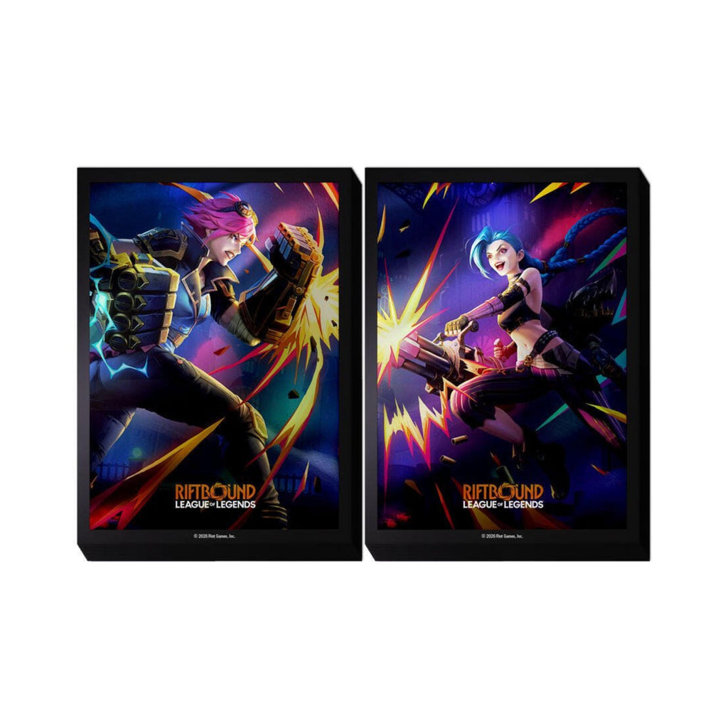 Riftbound League of Legends Vi vs. Jinx Card Sleeves Trading Card Accessories